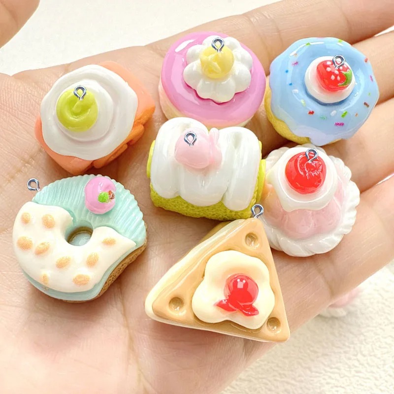 10Pcs Mini Simulated Cute Cake - đánh giá và giá Resin Art And Craft