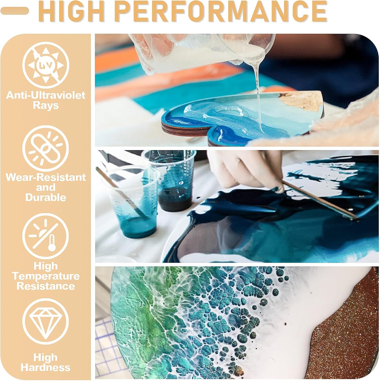17.6oz/33.8oz AB Resin Epoxy G - đánh giá và giá Resin Art And Jewelry