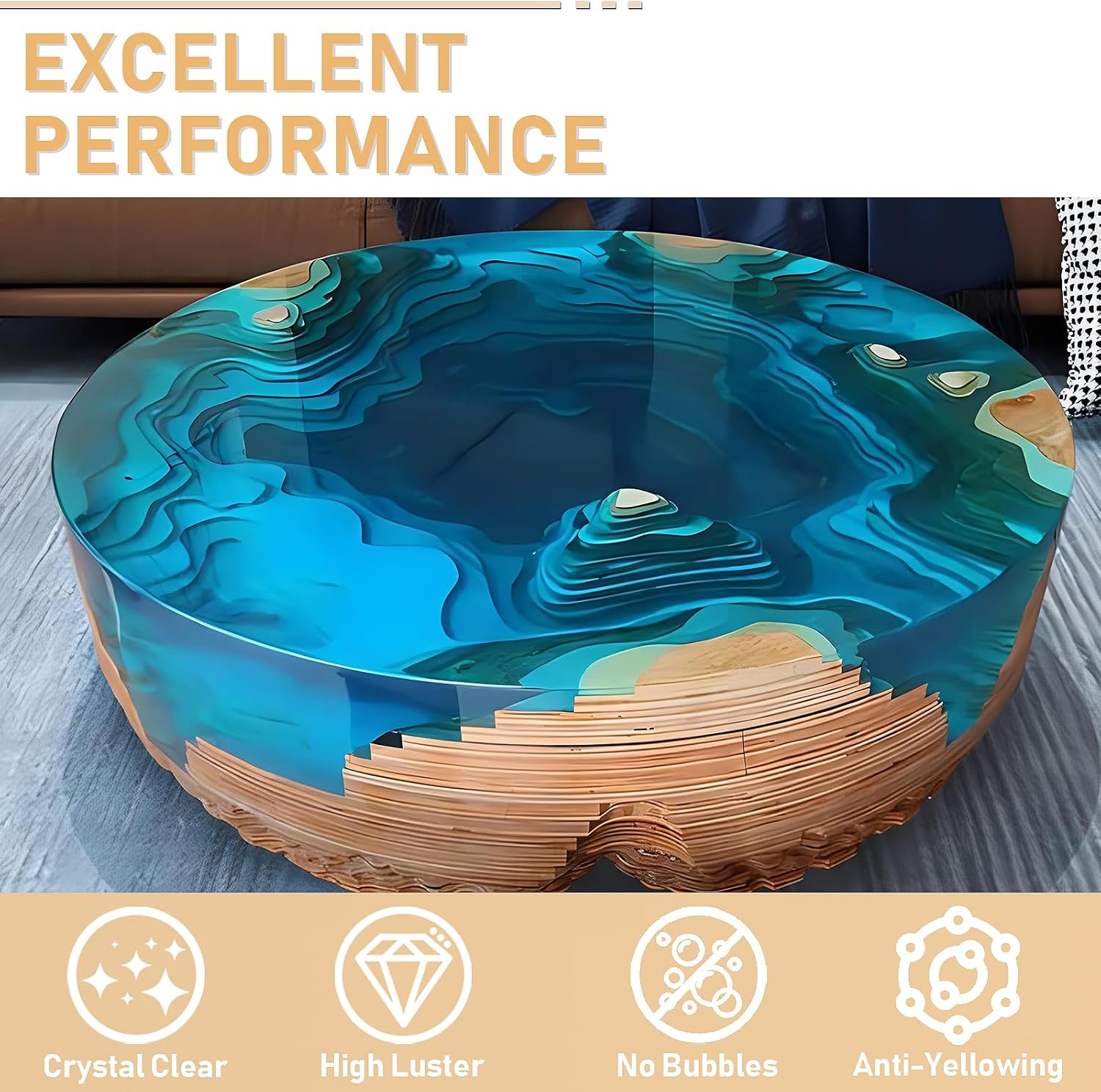 17.6oz/33.8oz AB Resin Epoxy G - đánh giá và giá Resin Art And Jewelry