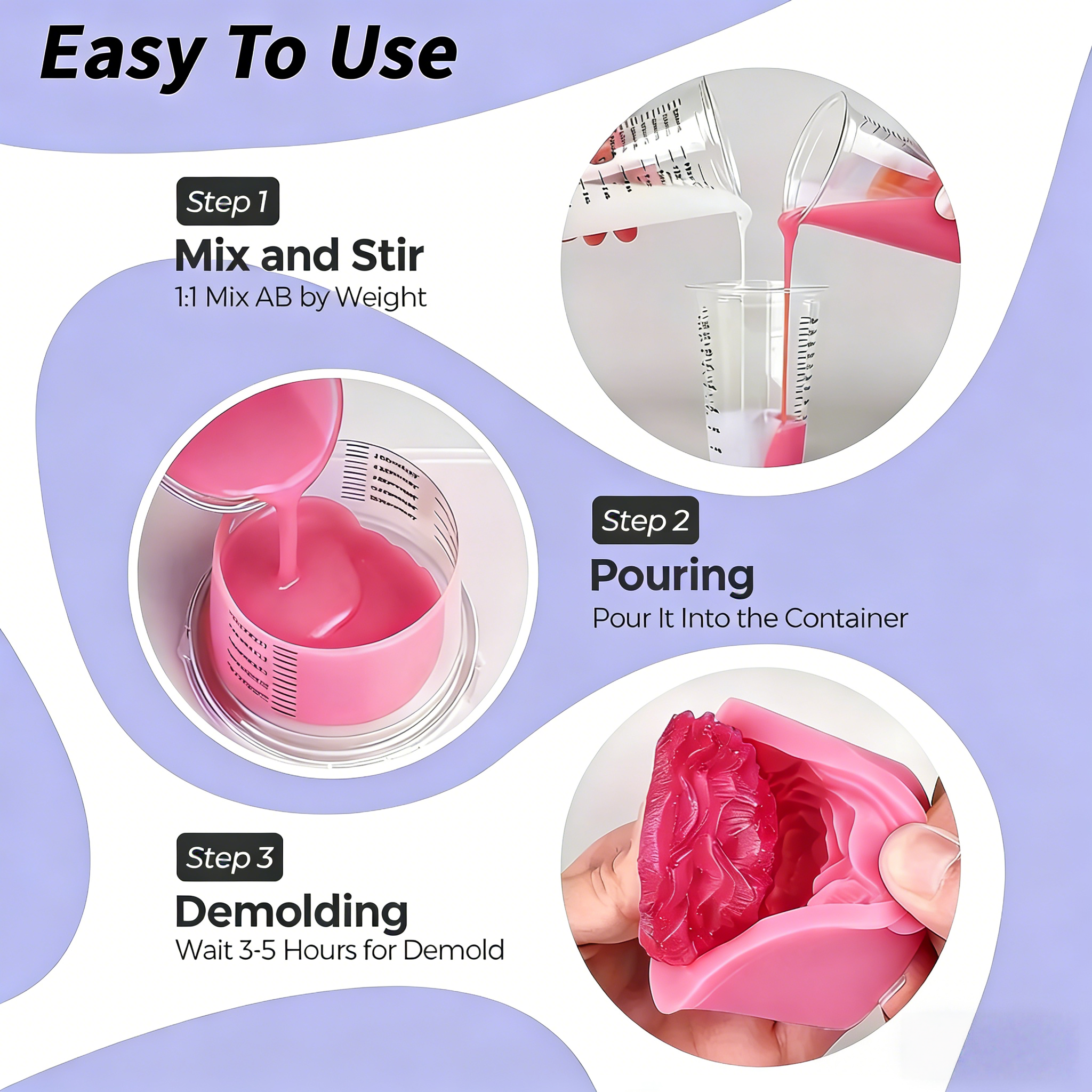 Pink Liquid Silicon Rubber, Re - đánh giá và giá Resin Art And Craft