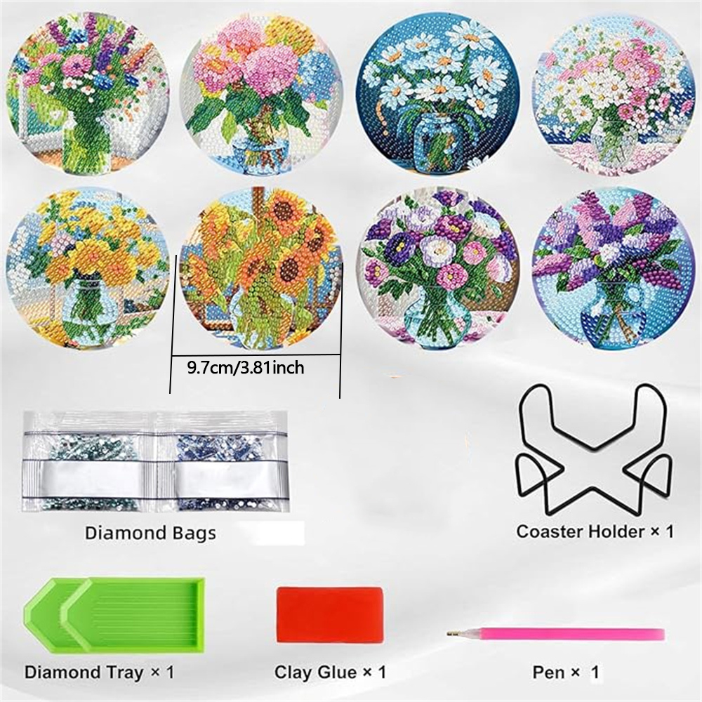 8-Piece Set of Diamond Paintin - đánh giá và giá Resin Art Canvas