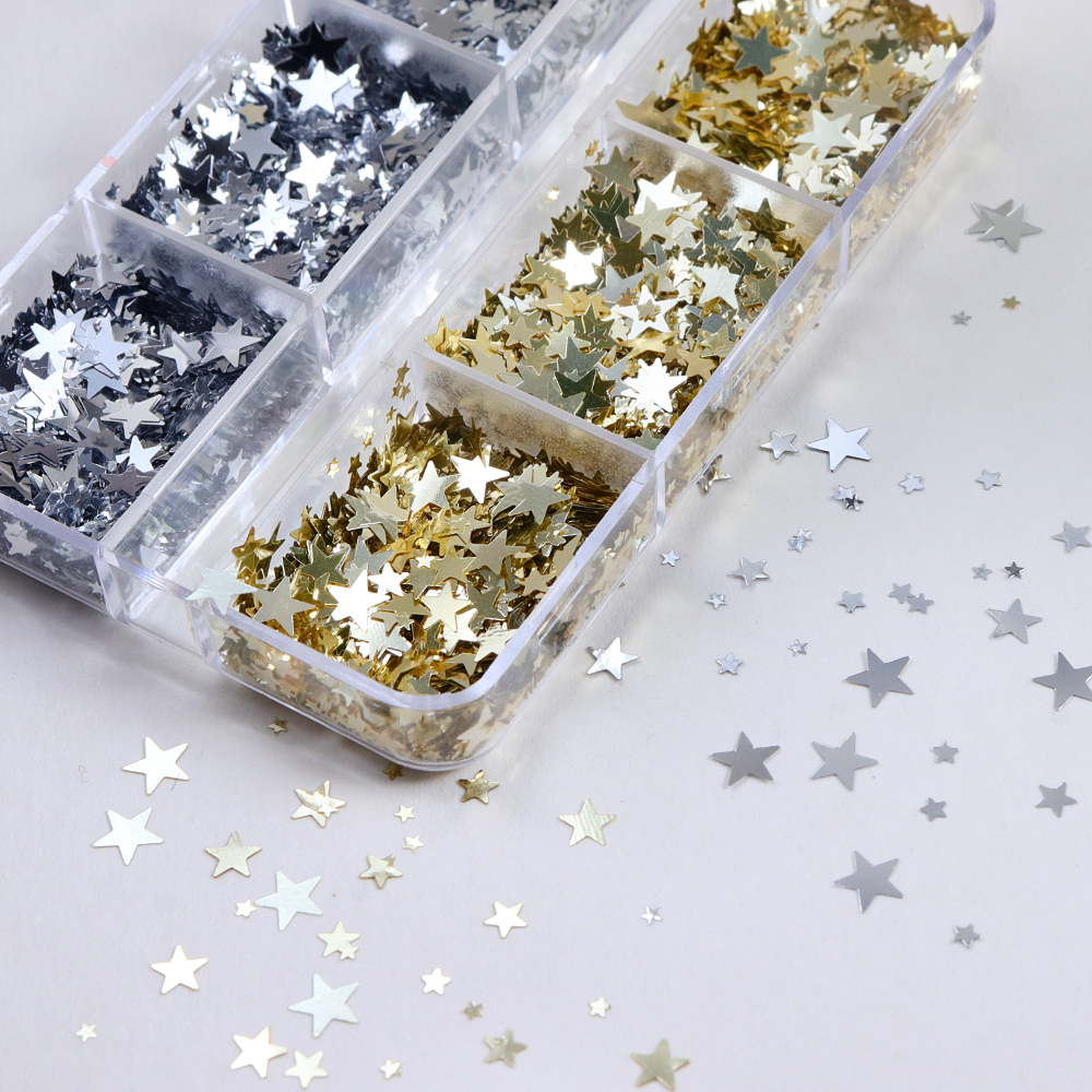 1-5MM Holographic Stars Glitte - đánh giá và giá Resin Art A Keychain