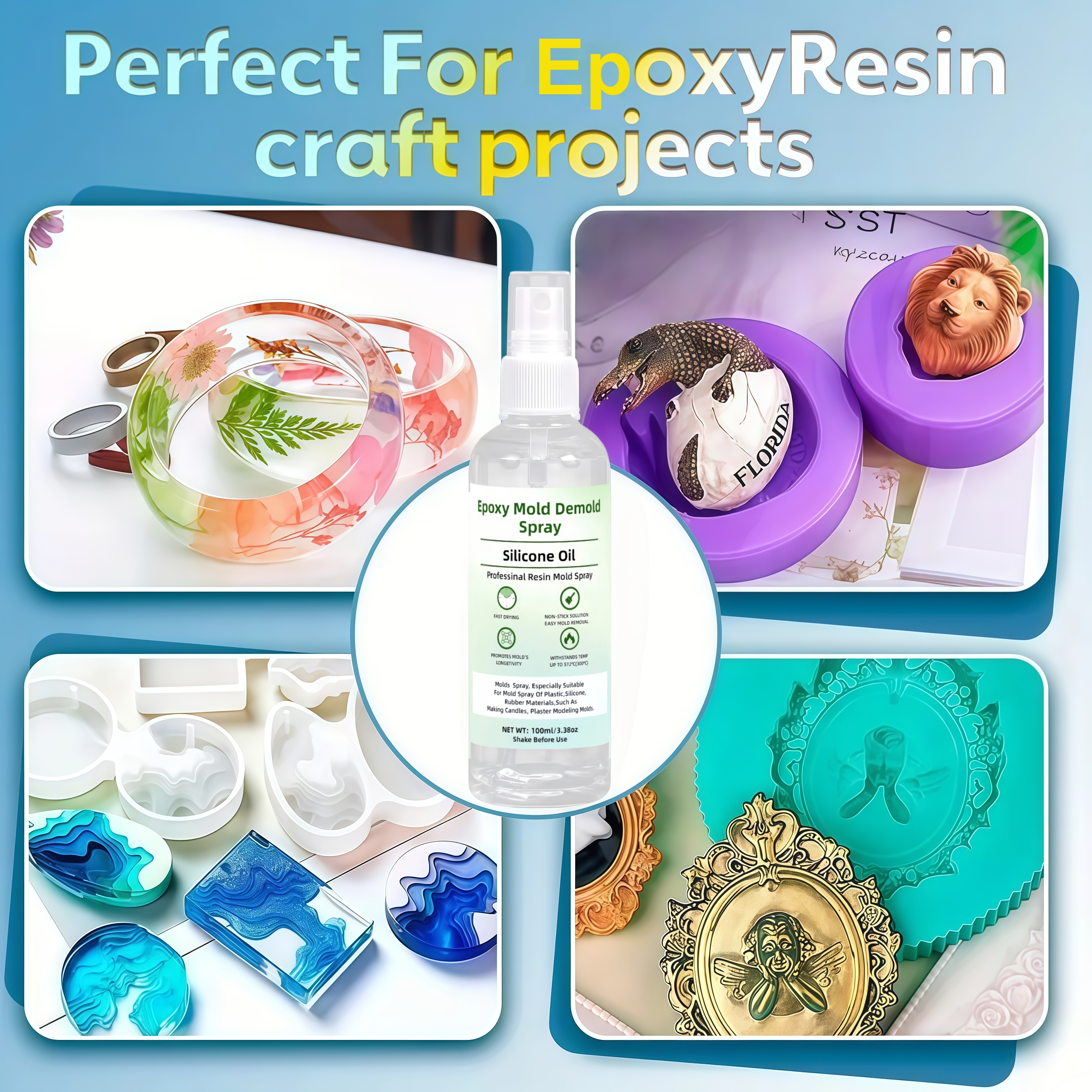 Epoxy Mold Demoulding Spray, E - đánh giá và giá Release Spray Silicone