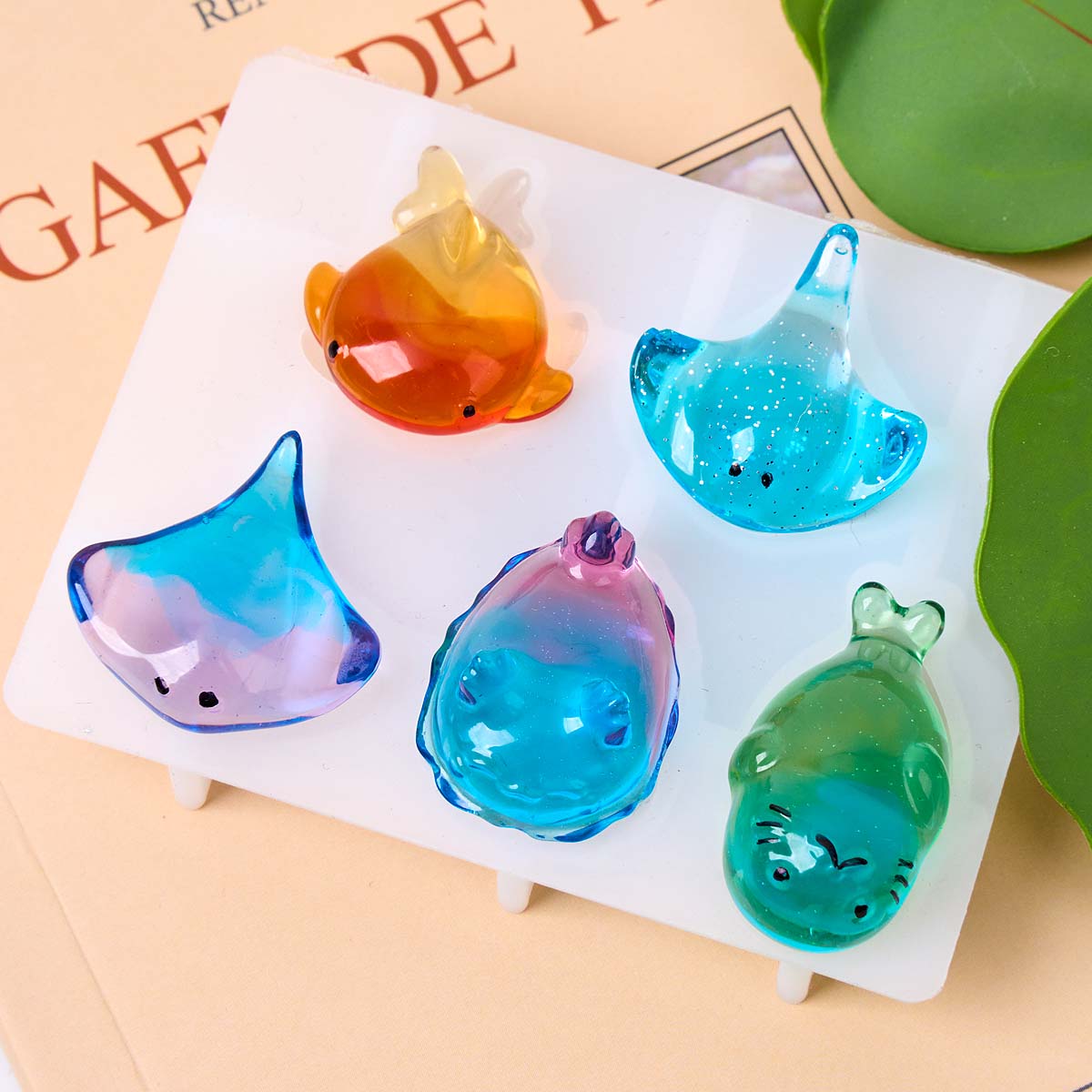 3D Healing Kawaii Manta Ray Wh - đánh giá và giá Resin Art A Keychain