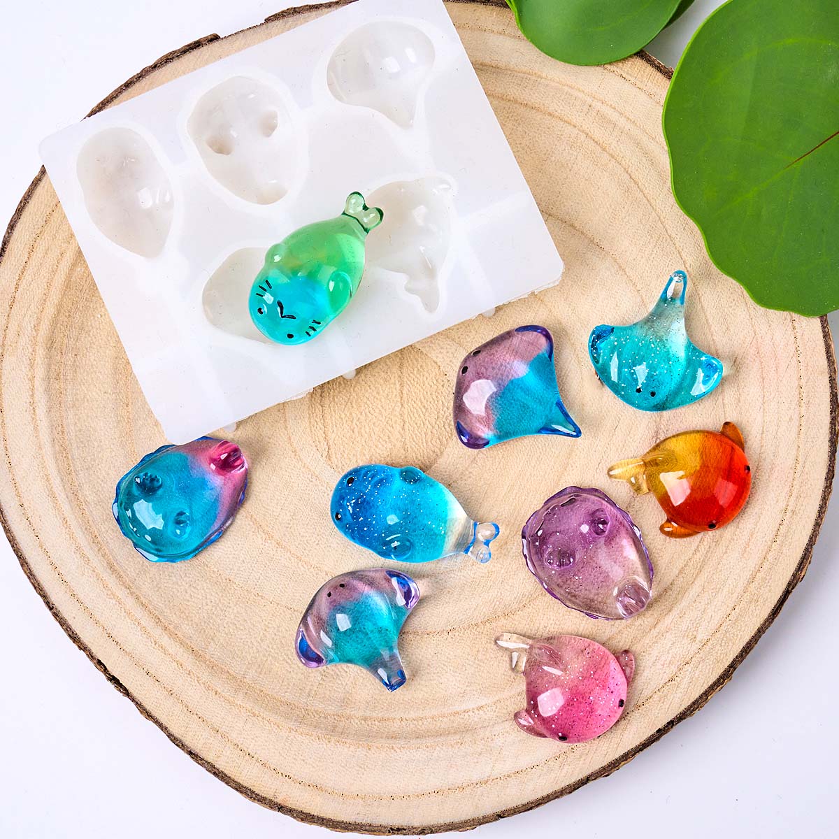 3D Healing Kawaii Manta Ray Wh - đánh giá và giá Resin Art A Keychain