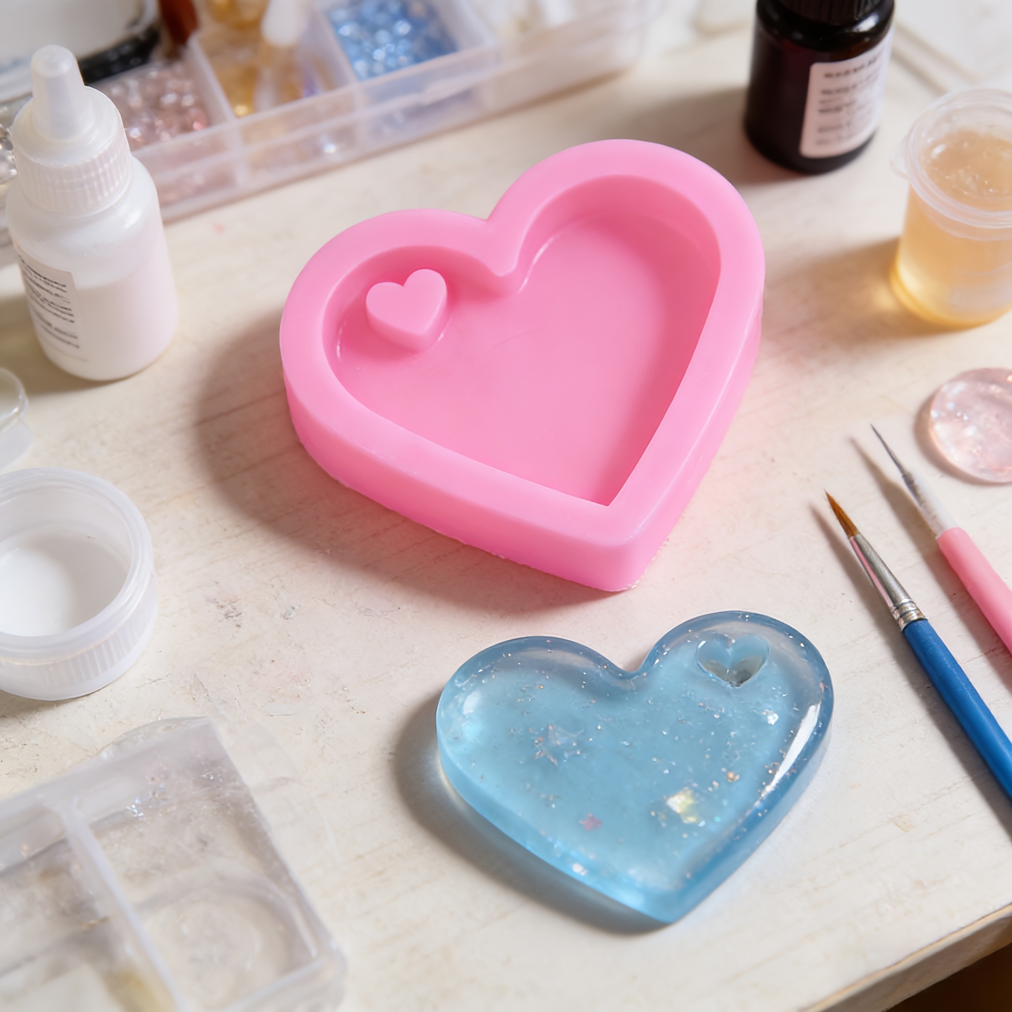 Resin Silicone Mold 2pcs, Crea - đánh giá và giá Resin Art A Keychain