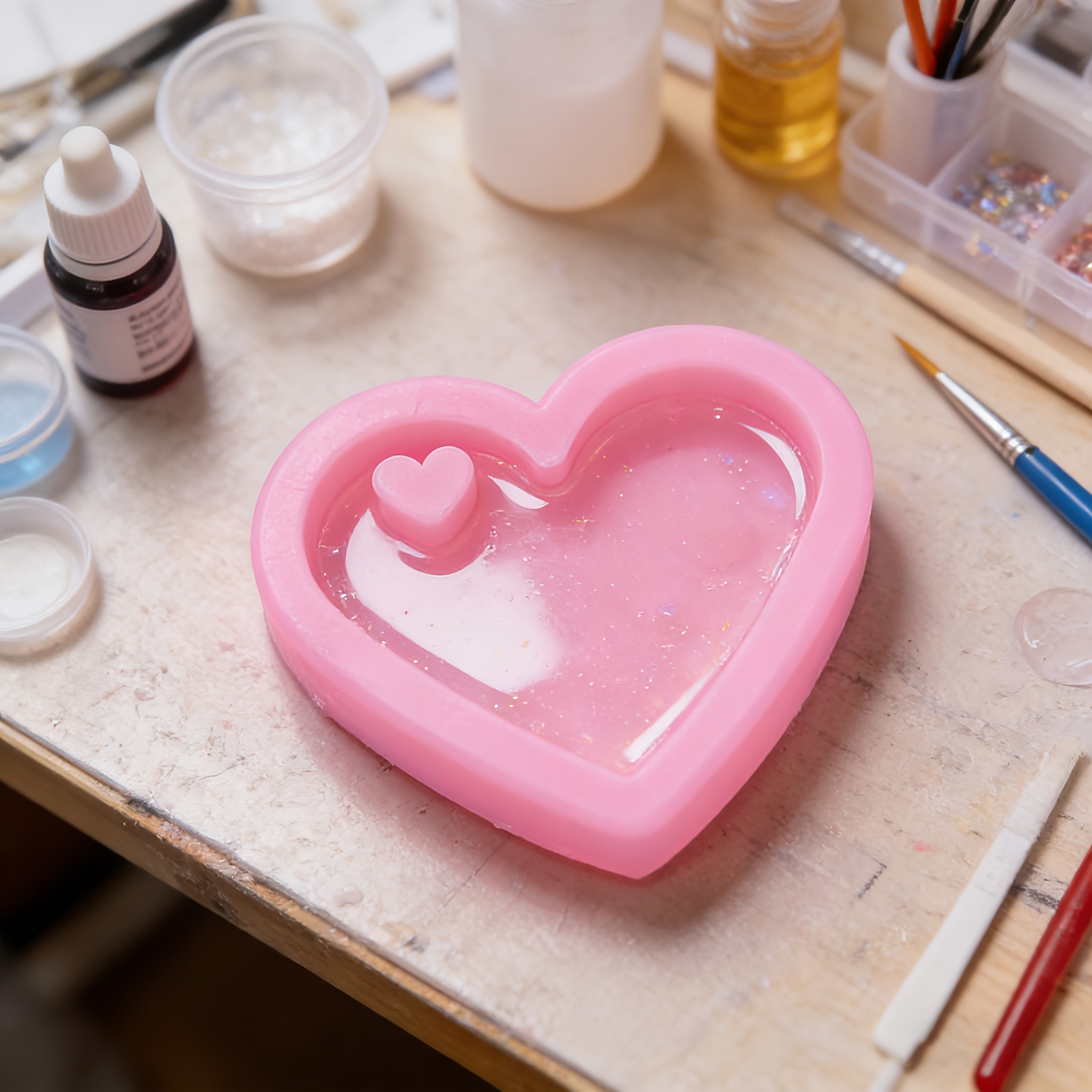 Resin Silicone Mold 2pcs, Crea - đánh giá và giá Resin Art A Keychain