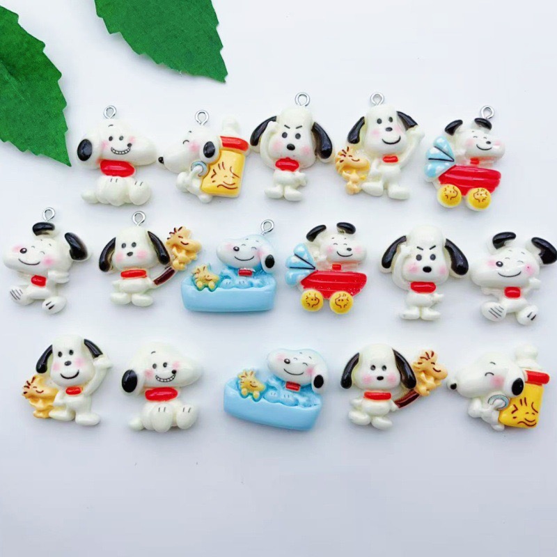 12pcs resin cartoon dog pendan - đánh giá và giá Resin Art Pendant