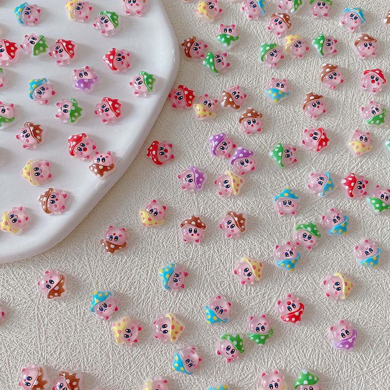 2/10/20pcs Kirby Nail Charms 3 - đánh giá và giá Resin Art Workshop