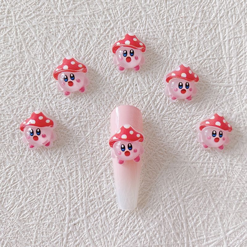 2/10/20pcs Kirby Nail Charms 3 - đánh giá và giá Resin Art Workshop