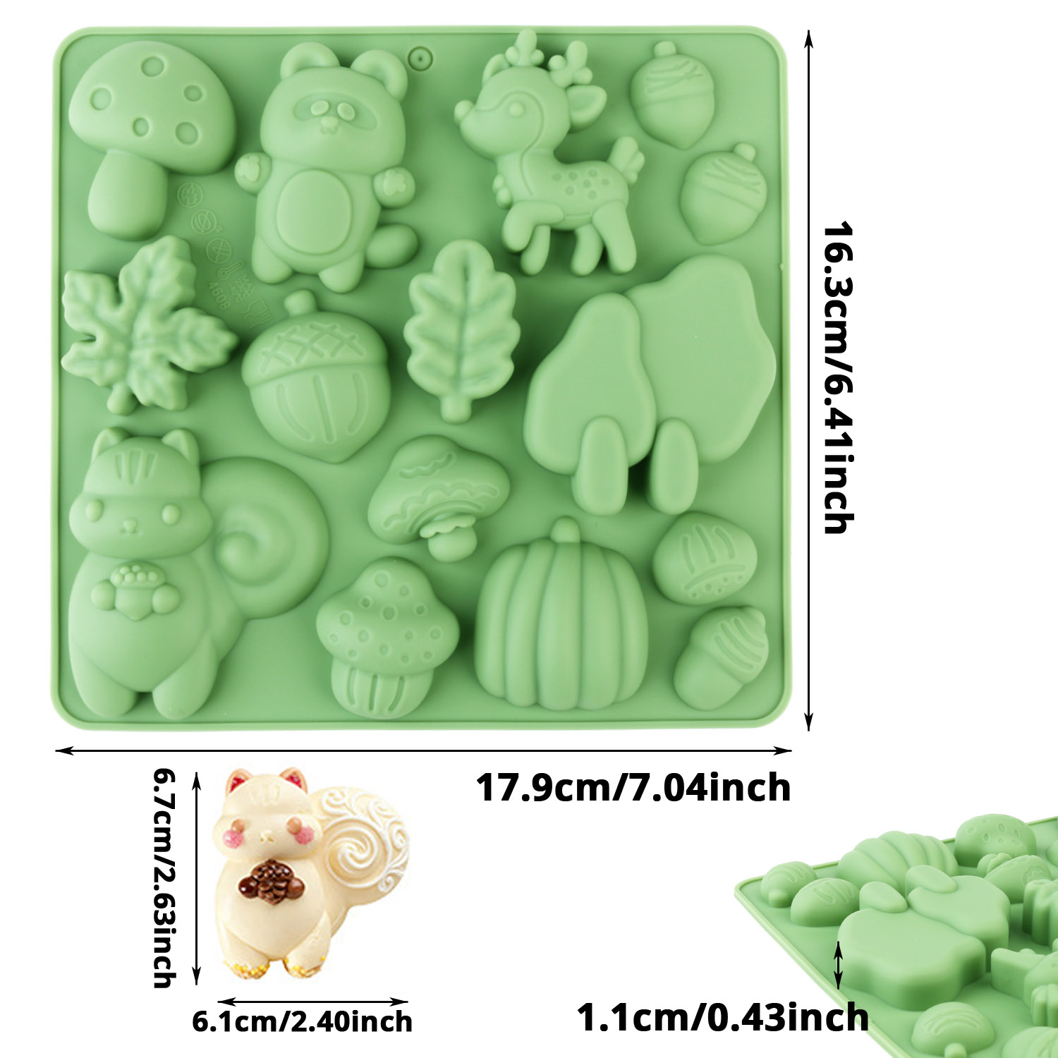 1 Silicone Cake Mold in the Sh - đánh giá và giá Resin Art And Craft