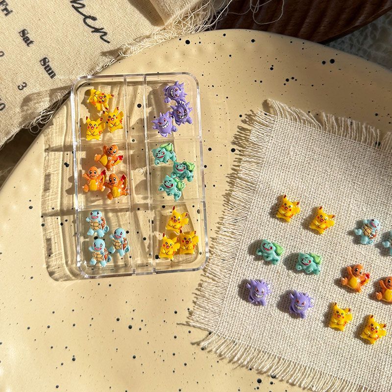 Pokemon nail art accessories,  - đánh giá và giá Resin Art And Decor