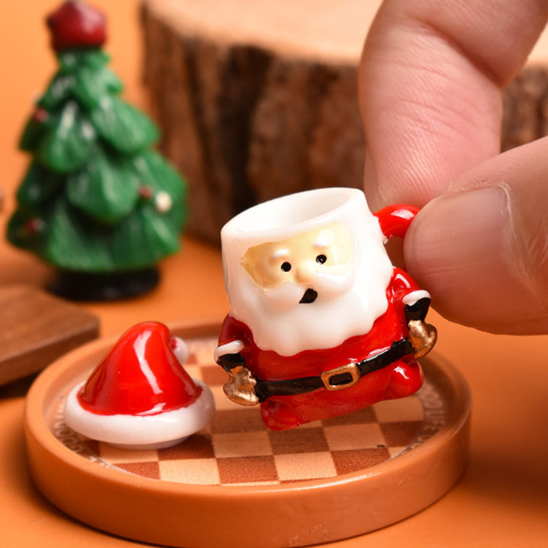 Mini Santa Teacup Ornament - R - đánh giá và giá Resin Art And Craft