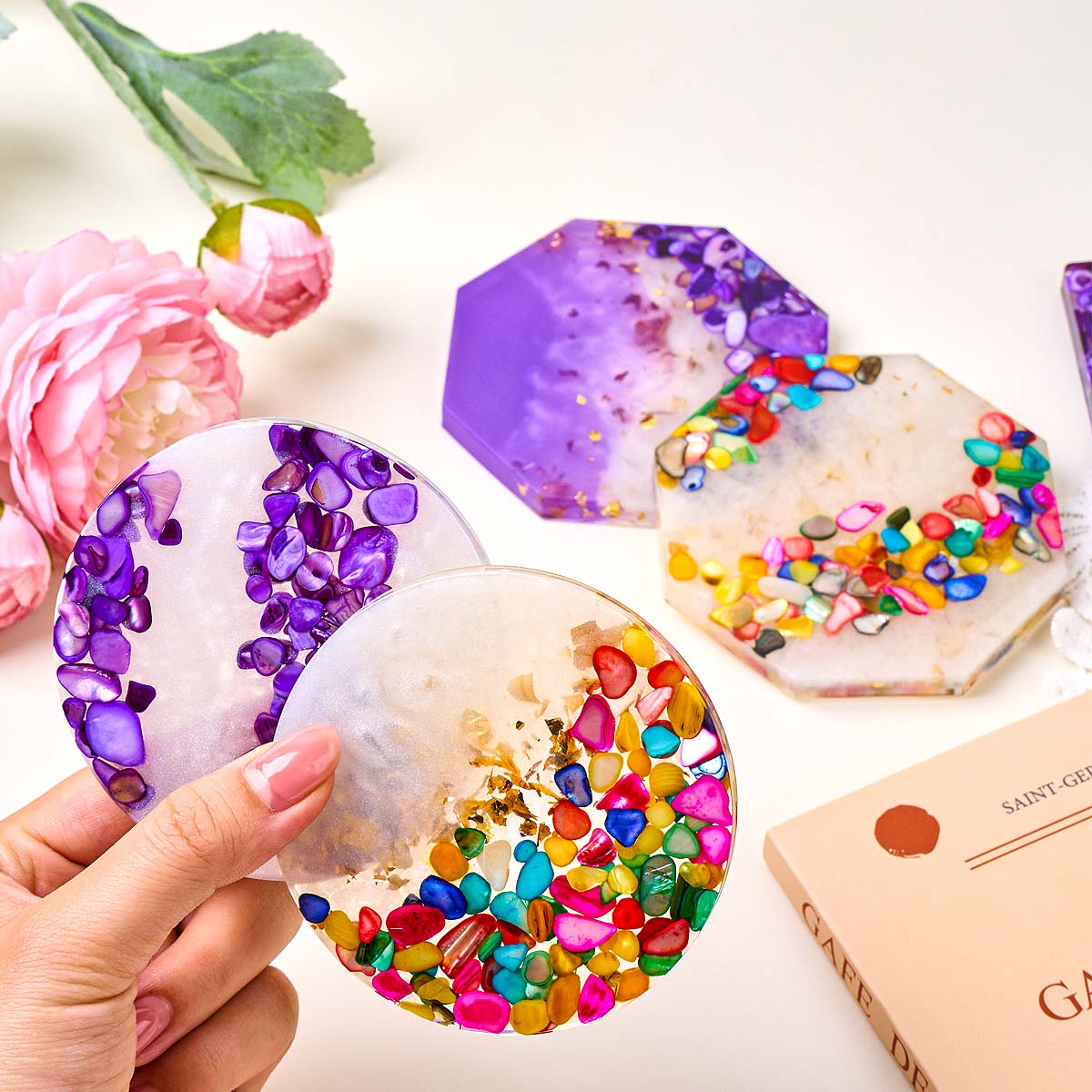 Epoxy Resin Coaster Making Kit - đánh giá và giá Epoxy Resin Ab