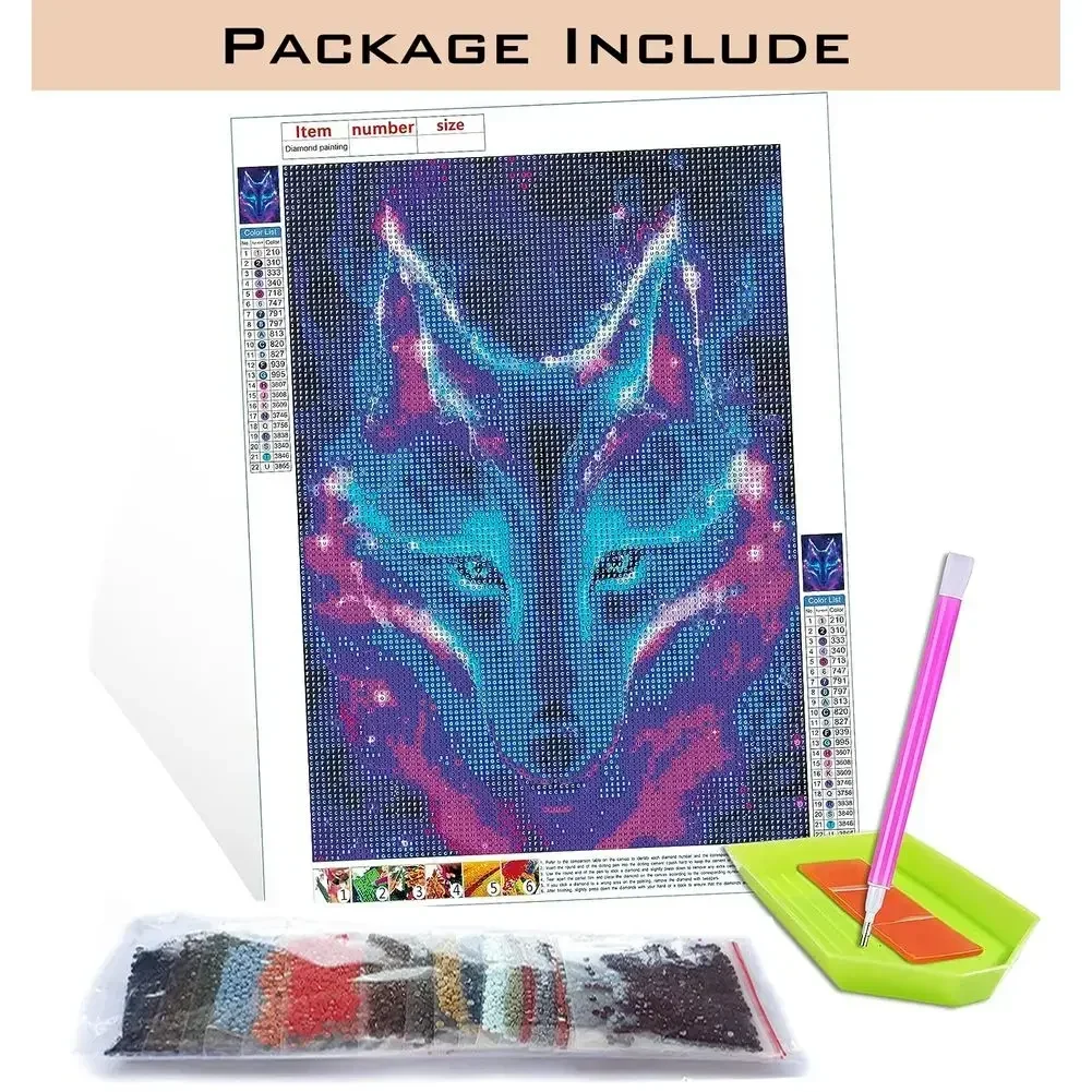 1pc frameless Cross Stitch Dia - đánh giá và giá Resin Art Canvas