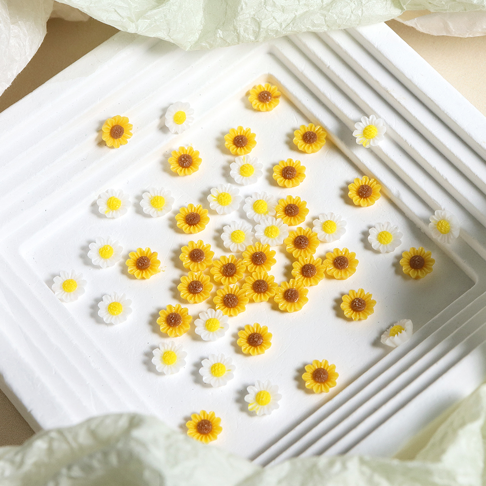 50Pcs Resin Filling 6mm Yellow - đánh giá và giá Resin Art A Keychain