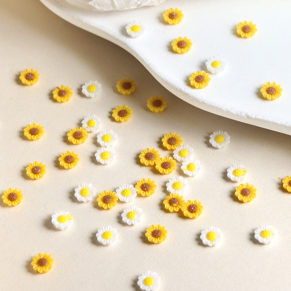 50Pcs Resin Filling 6mm Yellow - đánh giá và giá Resin Art A Keychain