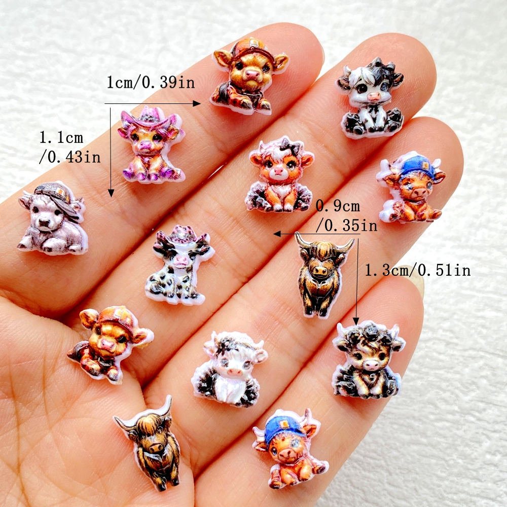 50pcs Resin Cute Mini Cartoon  - đánh giá và giá Resin Art Workshop