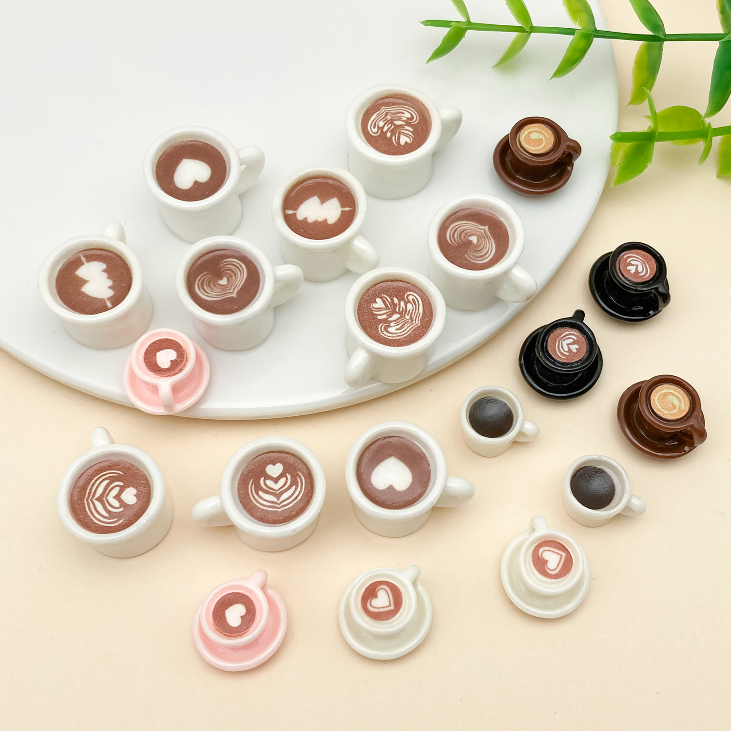 10/20pcs/lot Cute Latte Art Co - đánh giá và giá Resin Art A Keychain