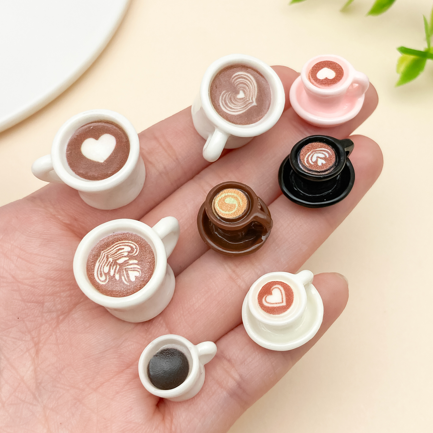10/20pcs/lot Cute Latte Art Co - đánh giá và giá Resin Art A Keychain
