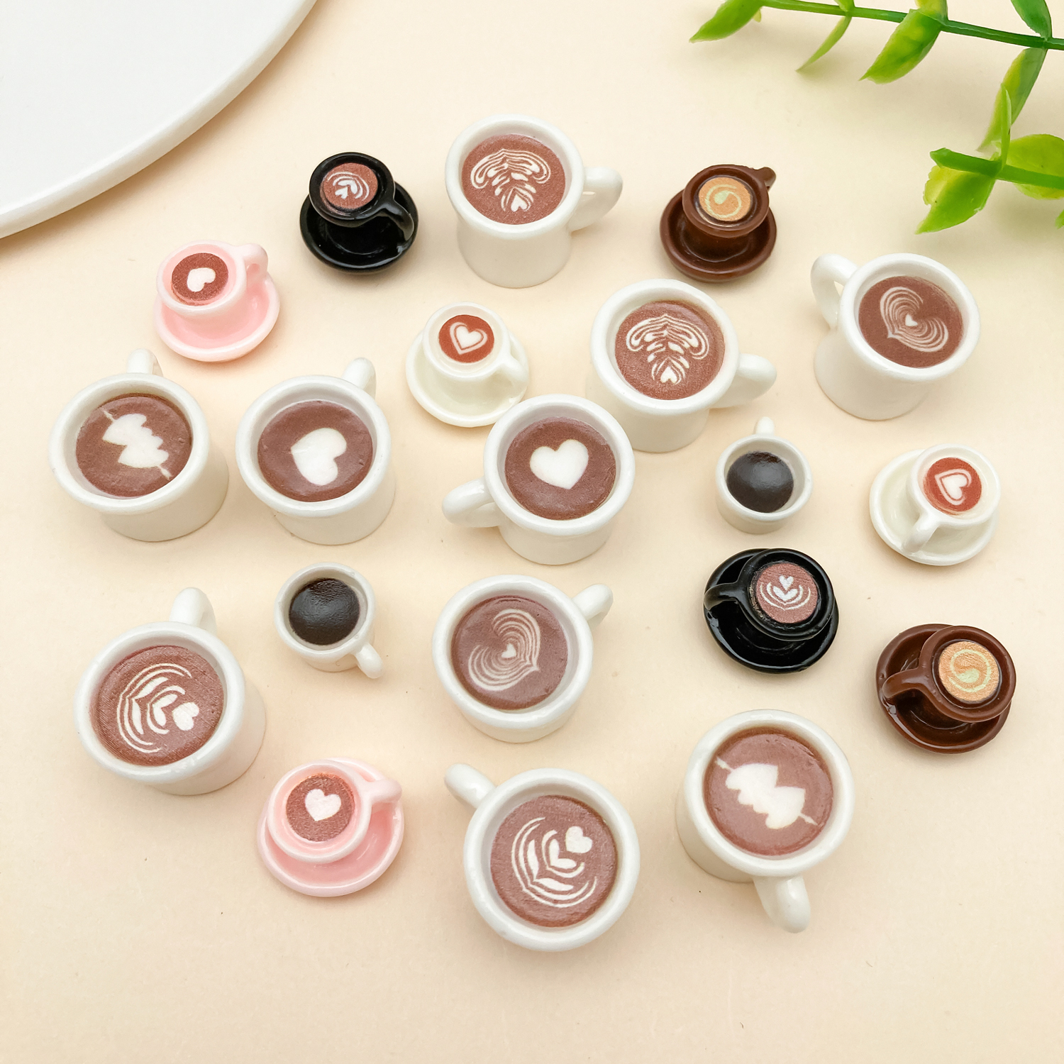 10/20pcs/lot Cute Latte Art Co - đánh giá và giá Resin Art A Keychain