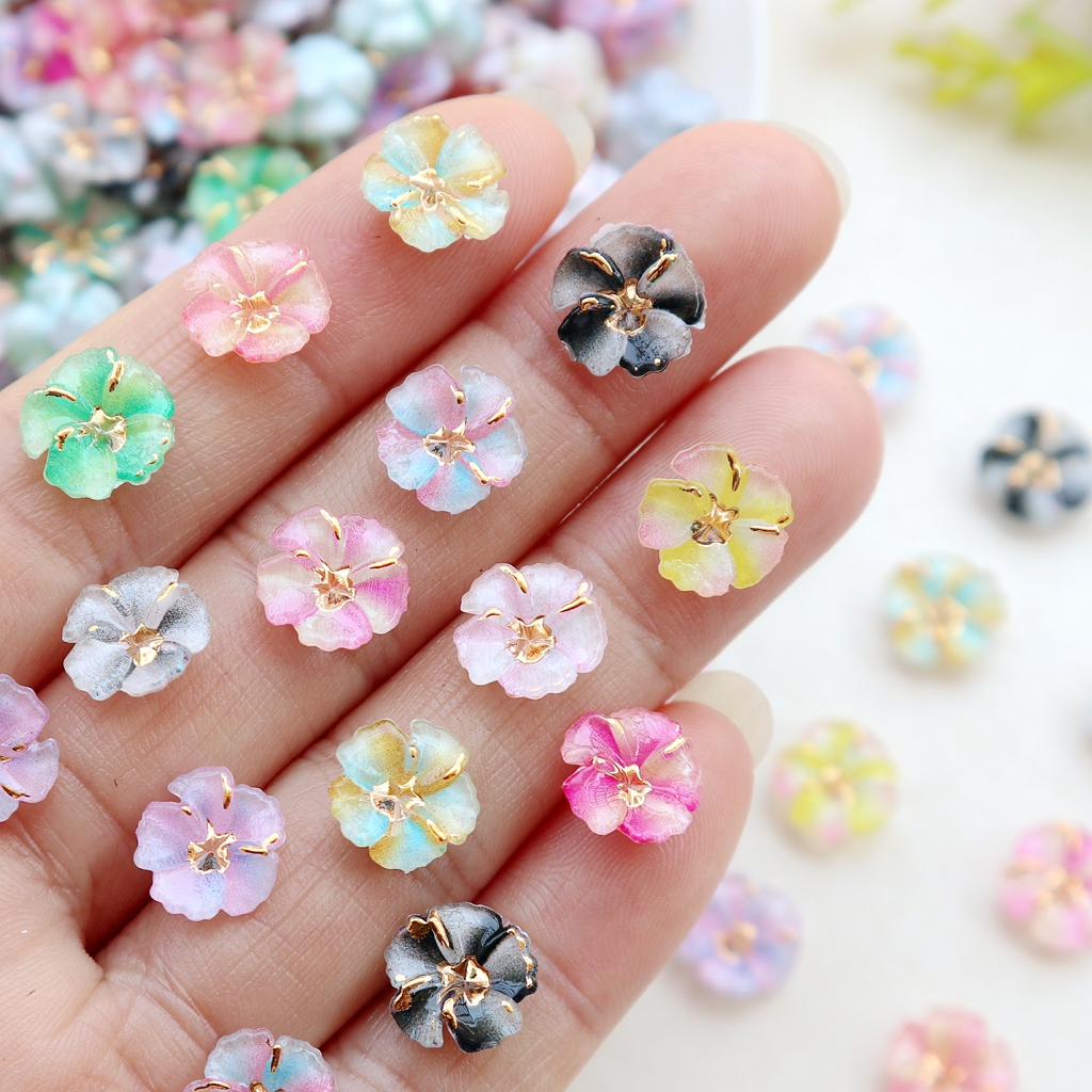 30pcs Mini Resin Flower Caboch - đánh giá và giá Resin Art And Jewelry