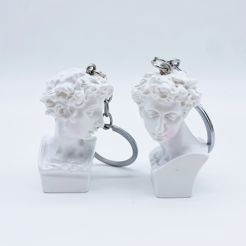 Mini Plaster Statue Key Chain, - đánh giá và giá Resin Art A Keychain