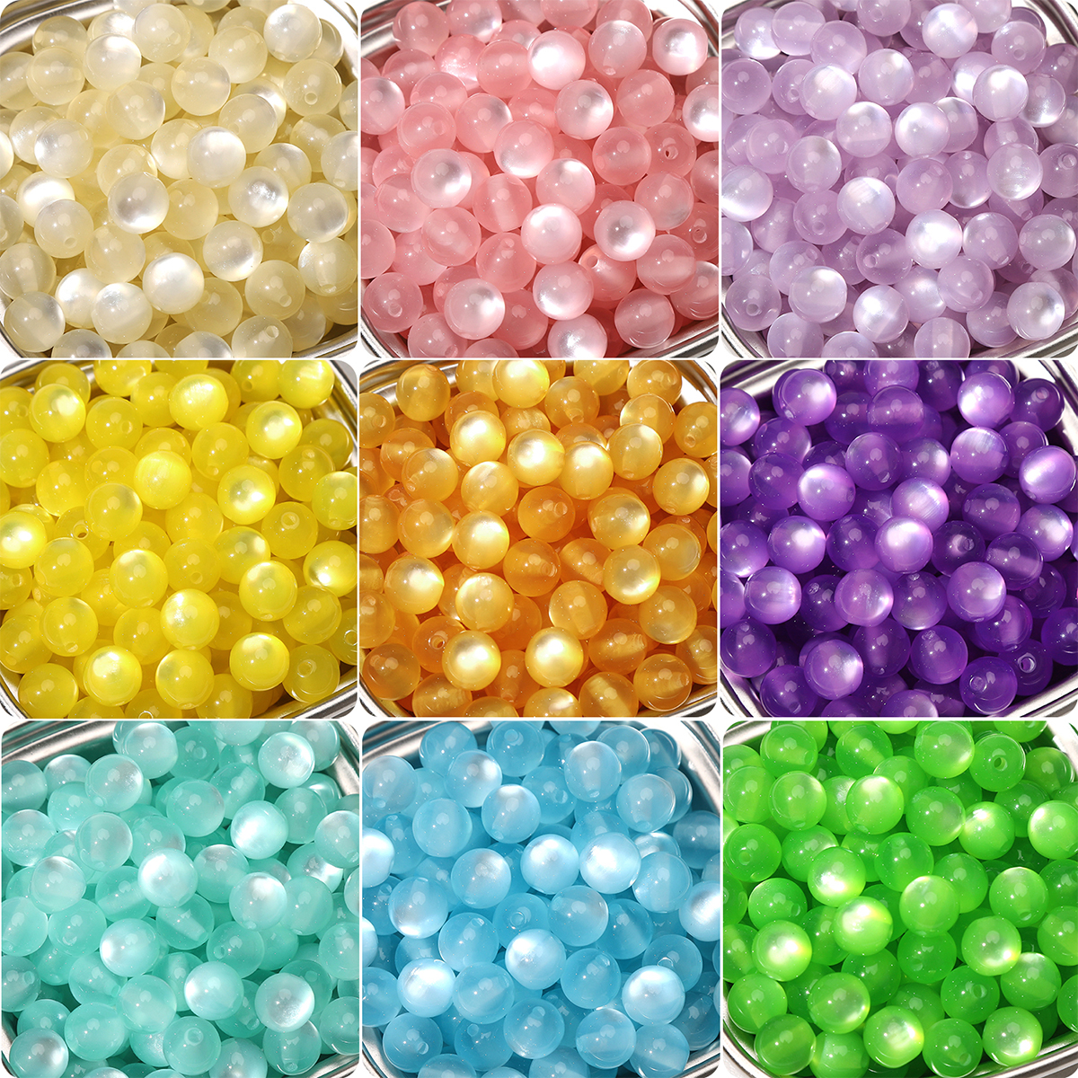 30/60pcs 10mm Colorful Resin C - đánh giá và giá Resin Art Engagement