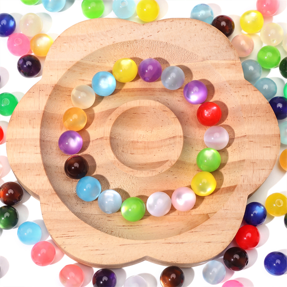 30/60pcs 10mm Colorful Resin C - đánh giá và giá Resin Art Engagement