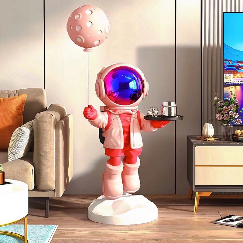 Large Creative Astronaut Astro - đánh giá và giá Resin Art In Floor